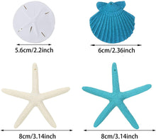 Load image into Gallery viewer, 20 Piece Seashell and Starfish Ornaments - shop.beachguide.com
