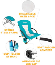 Load image into Gallery viewer, Low Sling Beach Chair - shop.beachguide.com
