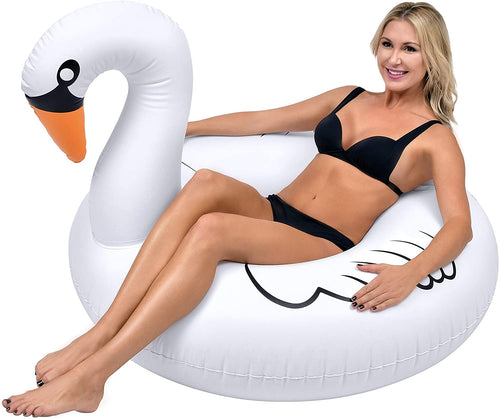 Inflatable Swan Float - shop.beachguide.com