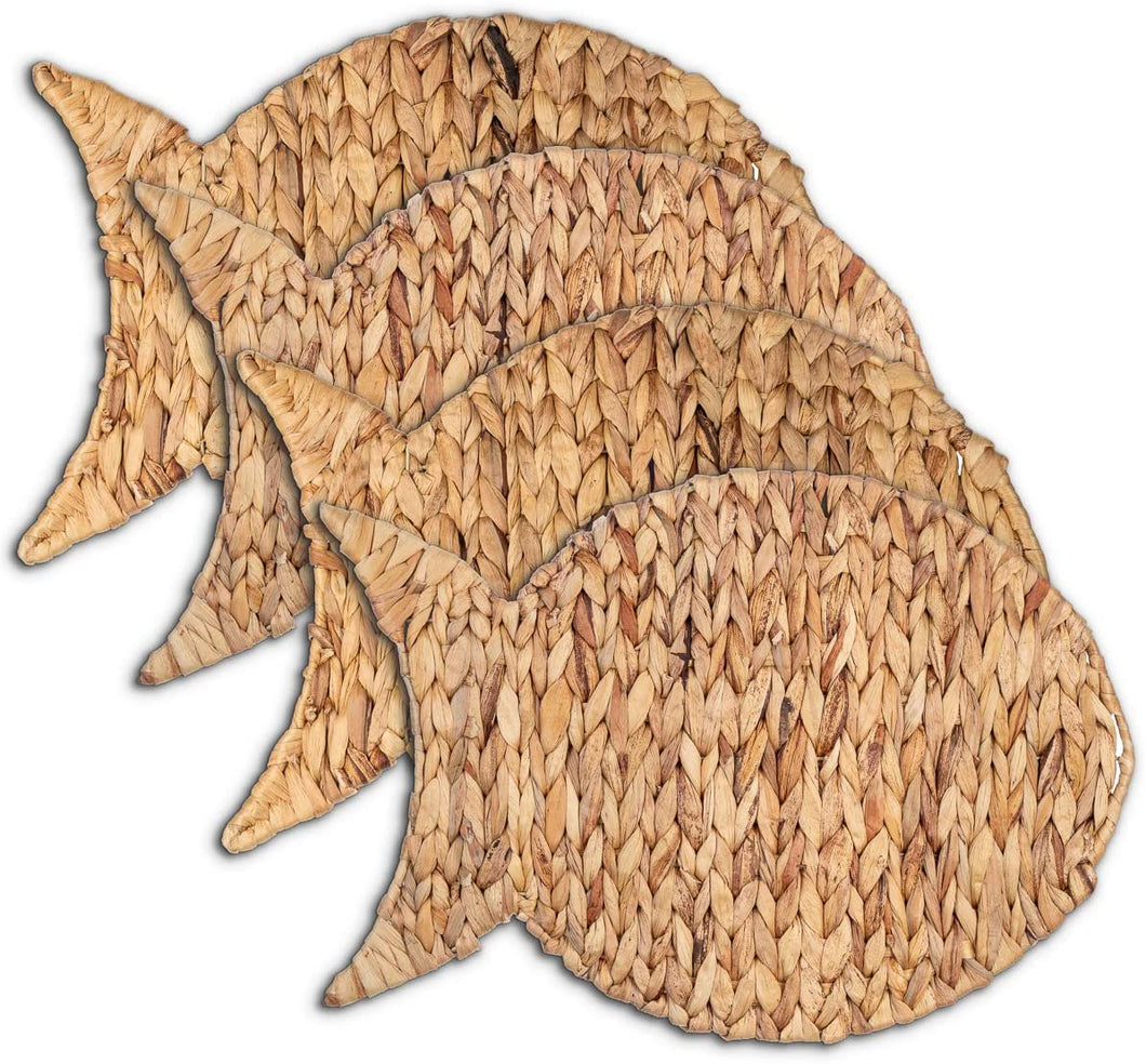 Woven Fish Placemats - shop.beachguide.com