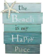 Load image into Gallery viewer, &quot;Beach is My Happy Place&quot; Plaque - shop.beachguide.com
