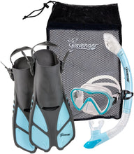 Load image into Gallery viewer, Seavenger Aviator Snorkeling Set with Gear Bag - shop.beachguide.com

