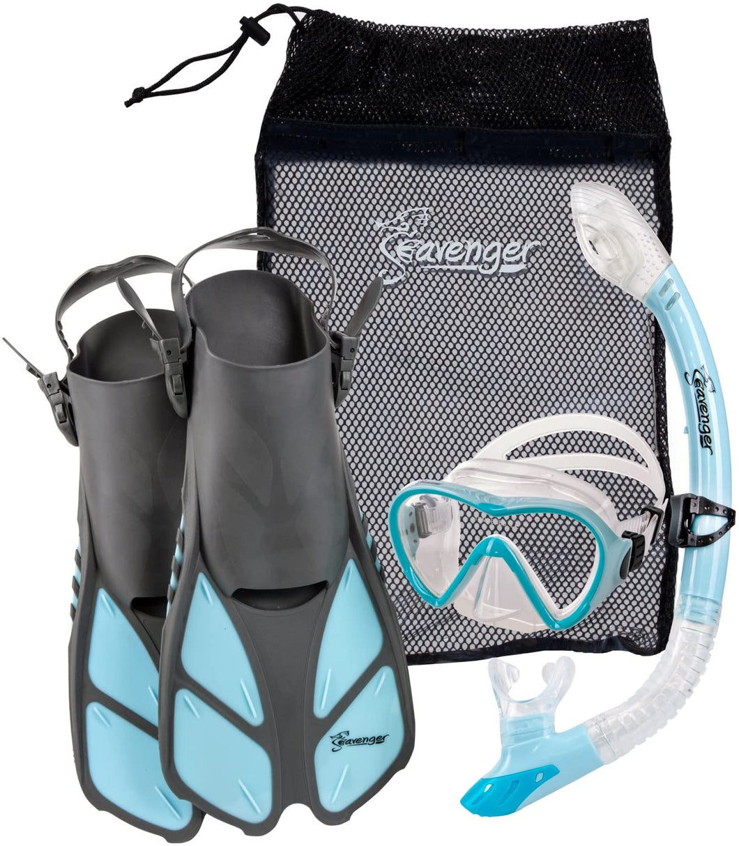 Seavenger Aviator Snorkeling Set with Gear Bag - shop.beachguide.com