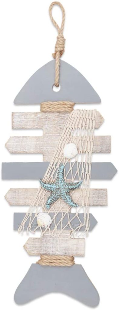 Hanging Wooden Fish Wall Decor