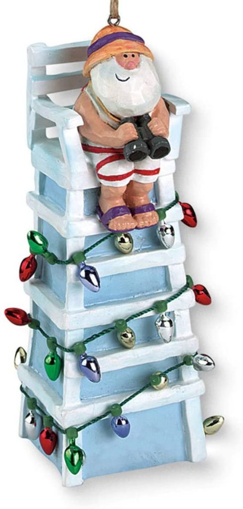 Santa Lifeguard Ornament