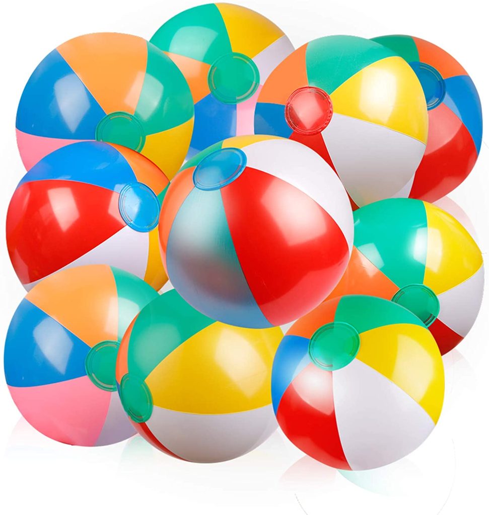 Inflatable Beach Ball Classic Rainbow Colors